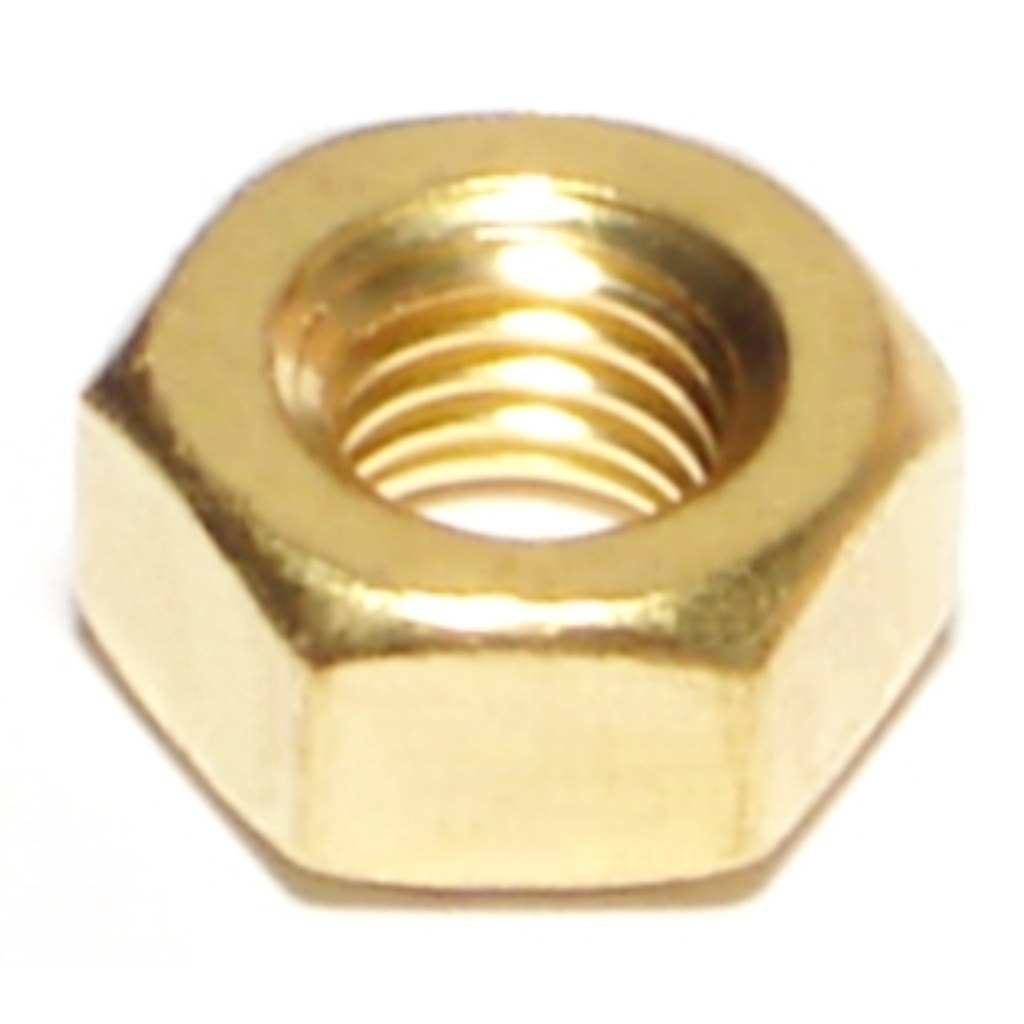 1/4-28 Hex Nut BR NF