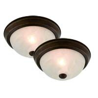 [10110351] 119962 2PK 13" CEIL LGHT BZ