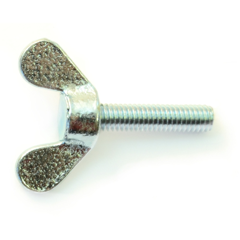 6mm-1.0 x 25mm Thumb Screw Zn