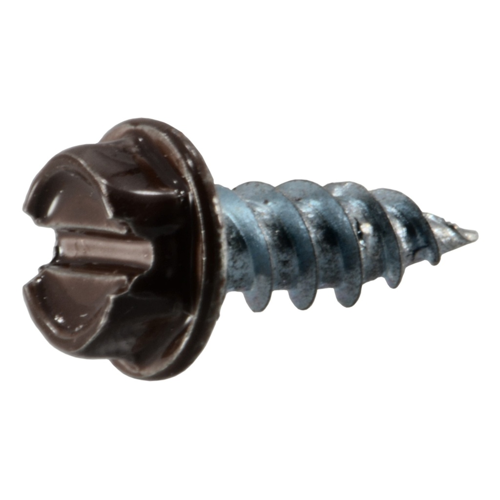 [MF931227] 8 x 1/2 Gutter Screw Brn