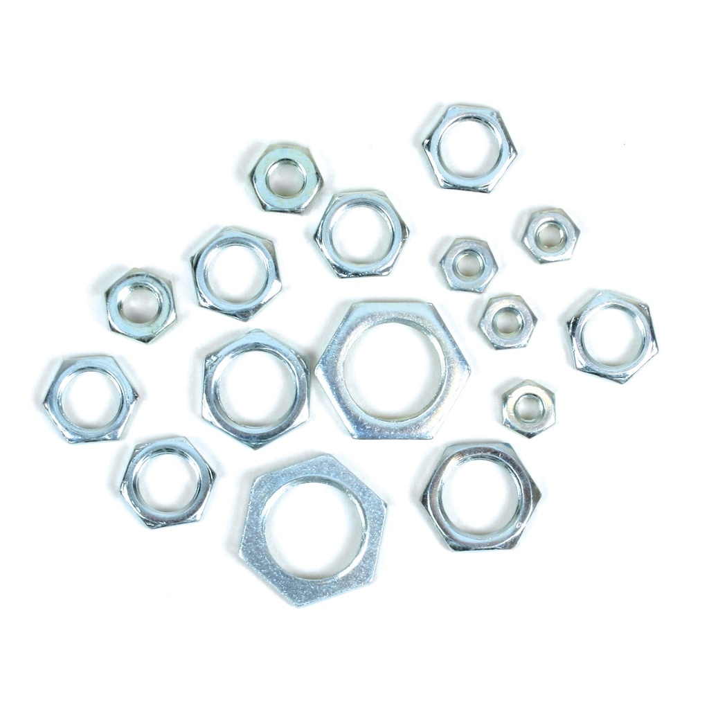 HEX NUTS(16)ASSORTEDSTEEL