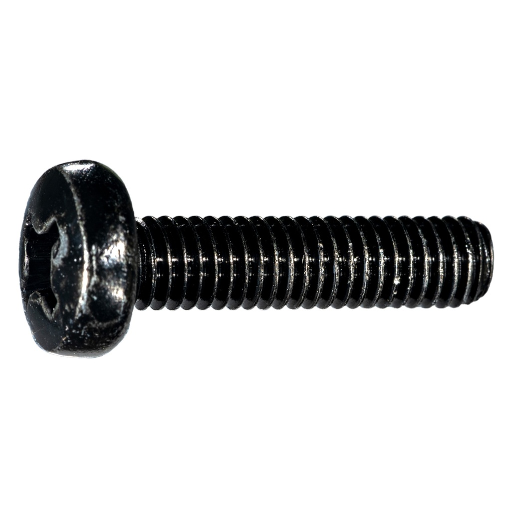 6mm-1.0 x 25mmPh Pan MS Blk Zn