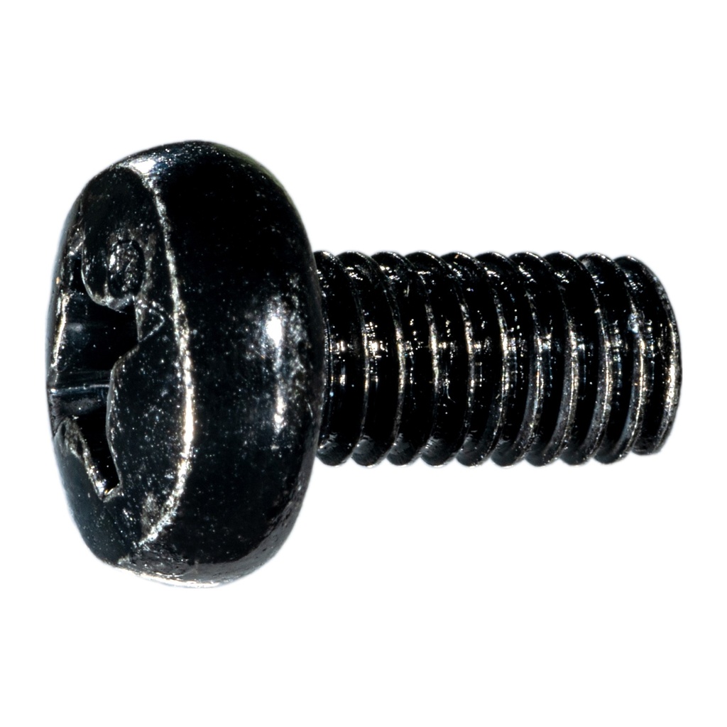 [MF935141] 6mm-1.0 x 12mmPh Pan MS Blk Zn