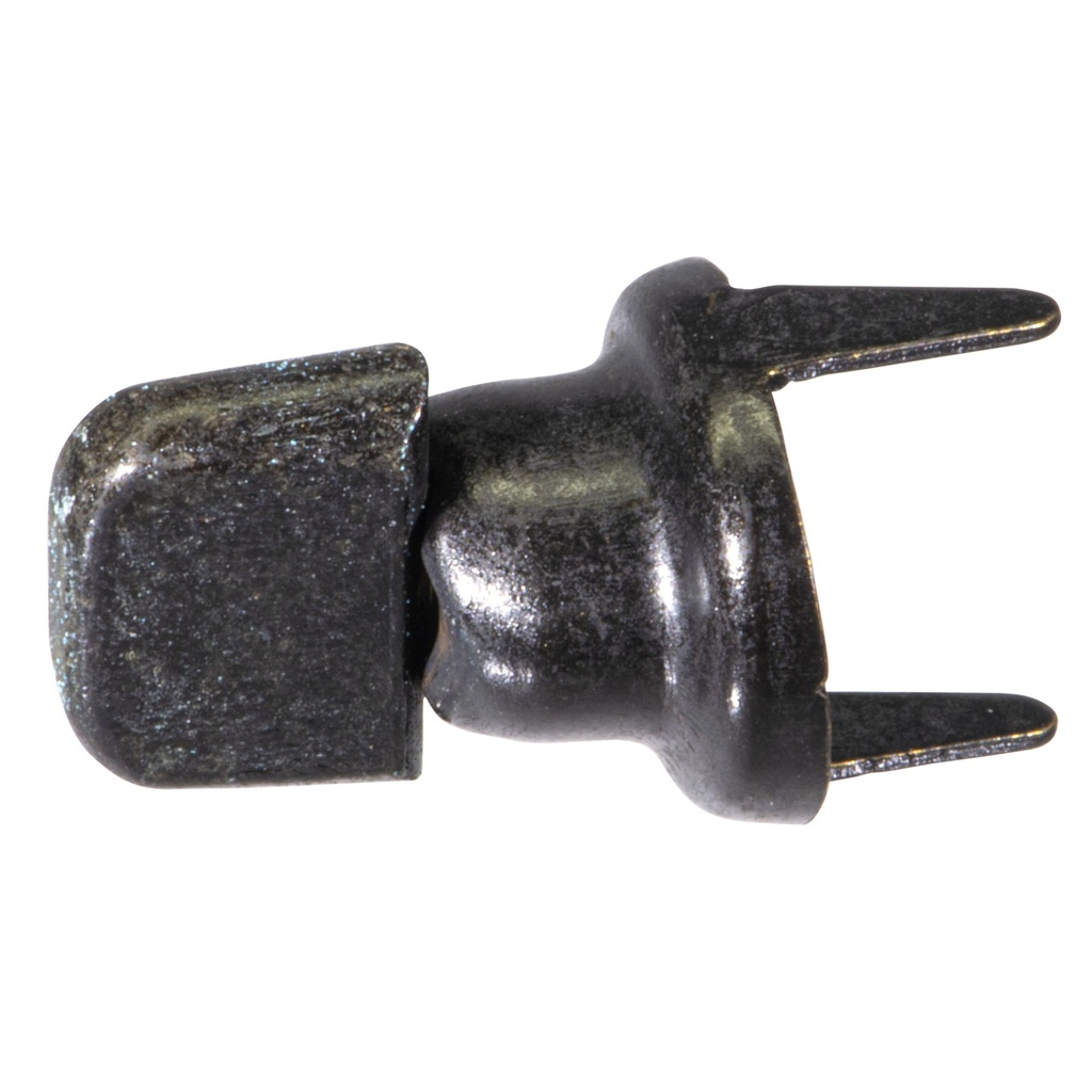 2 Prong TB Sngl Stud Blk
