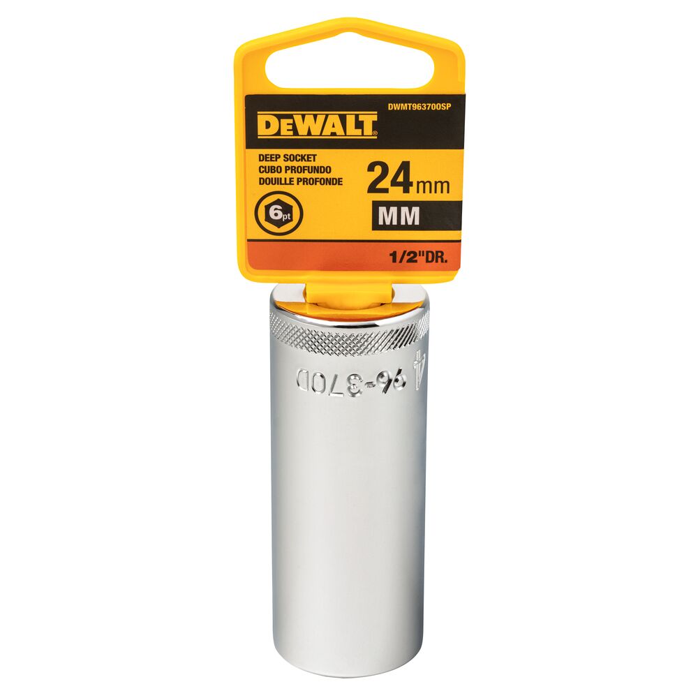[DWMT96370OSP] 24 MM 6 Point 1/2'' Drive Deep Socket