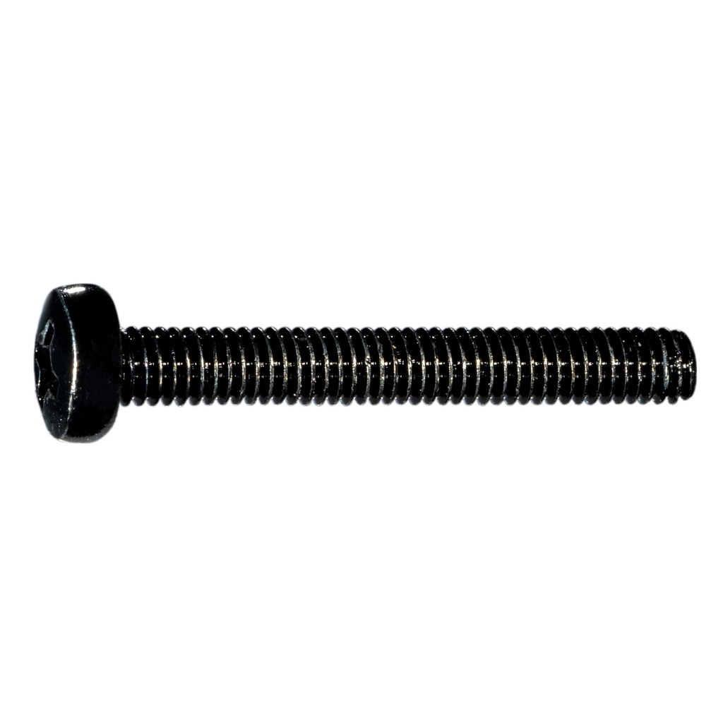 8mm-1.25 x12mm Ph Pan MS Blk Zn