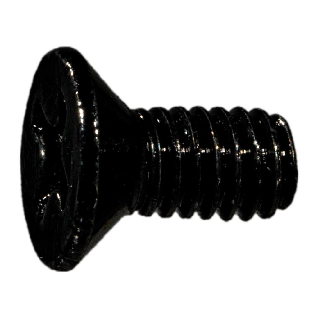 4mm-.7 x 8mm Ph Flt MS Blk Zn
