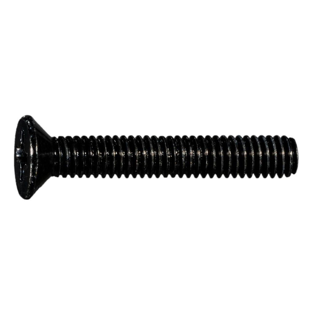4mm-.7 x 25mm Ph Flt MS Blk Zn