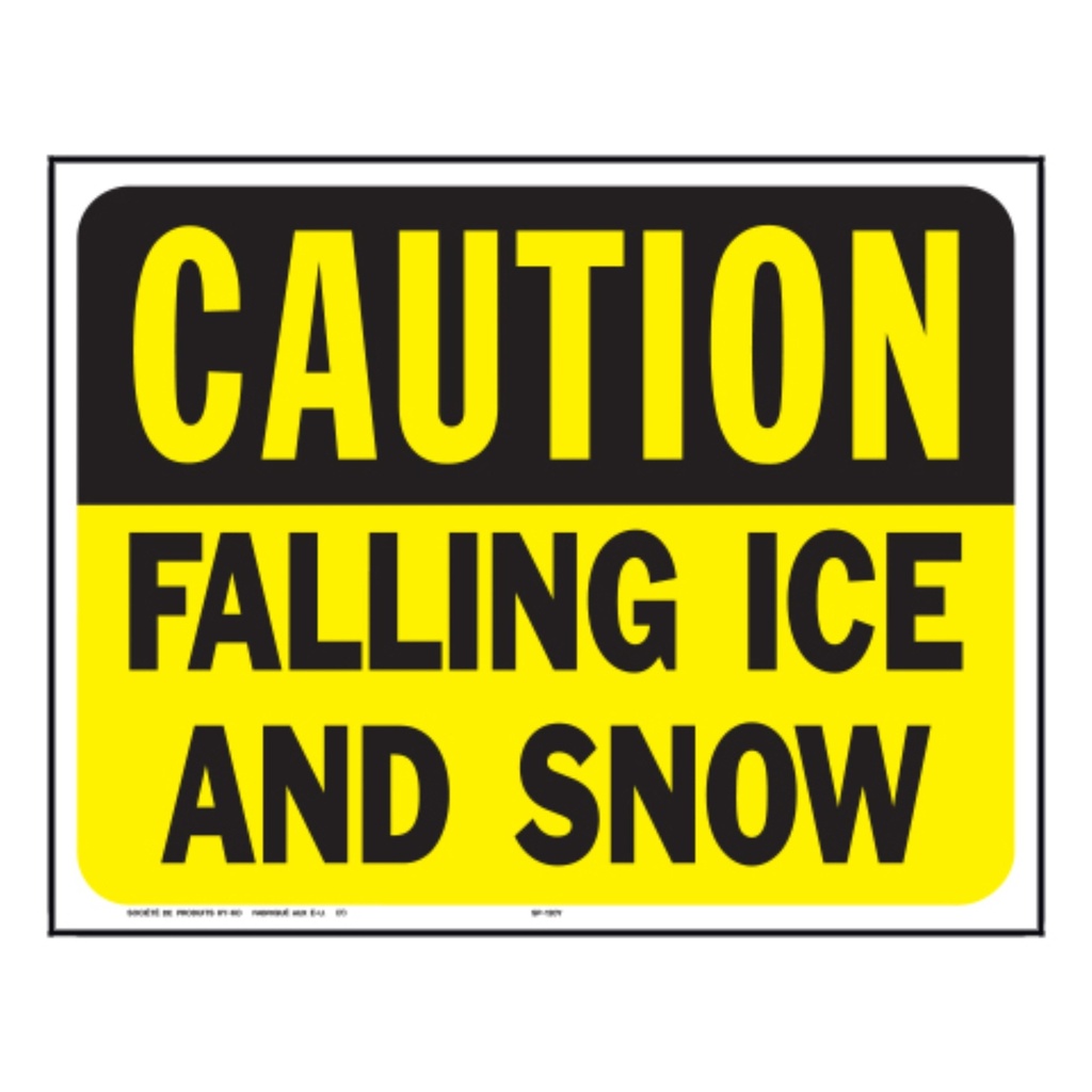 [MFA00035] CAUTION FALLING ICE AND SNOW