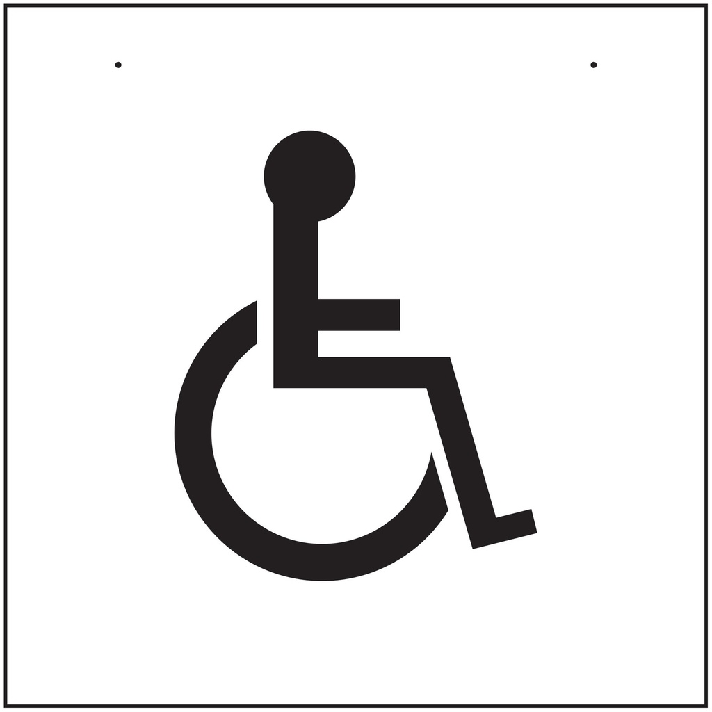 HANDICAPPED PARKG LOT STENCIL
