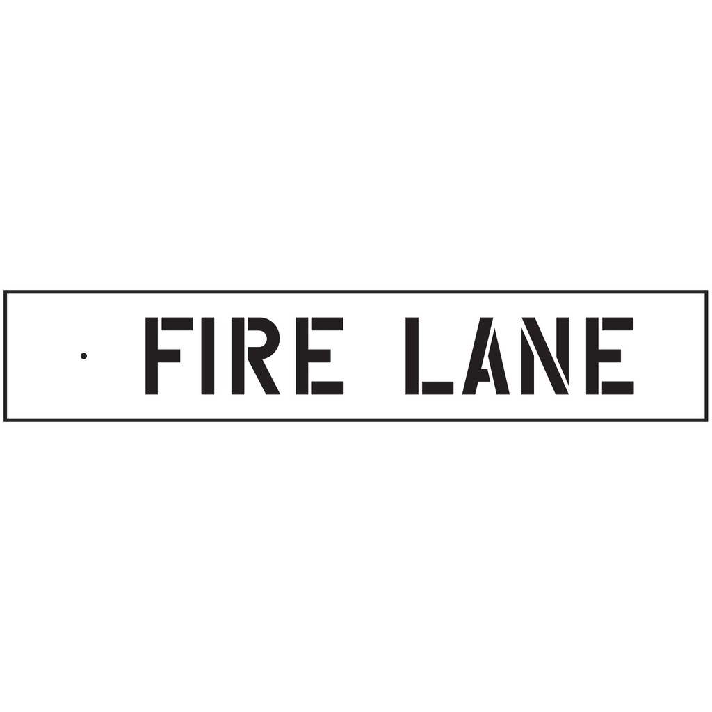 FIRE LANE STENCIL-3IN LTRS