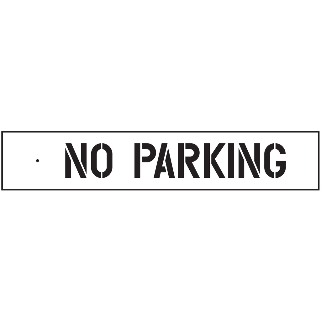 NO PARKING STENCIL-3IN LTRS