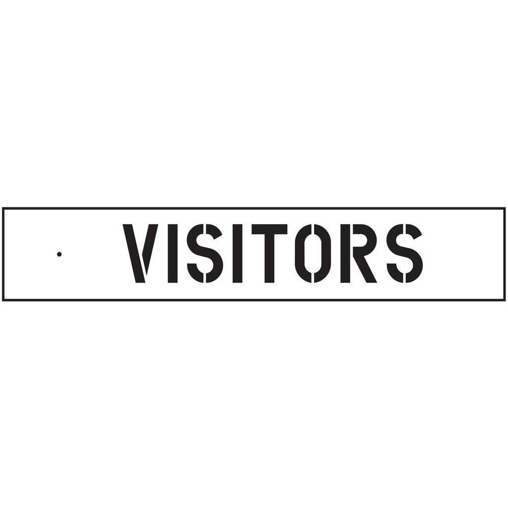 VISITOR PKG STENCIL-3IN LTRS