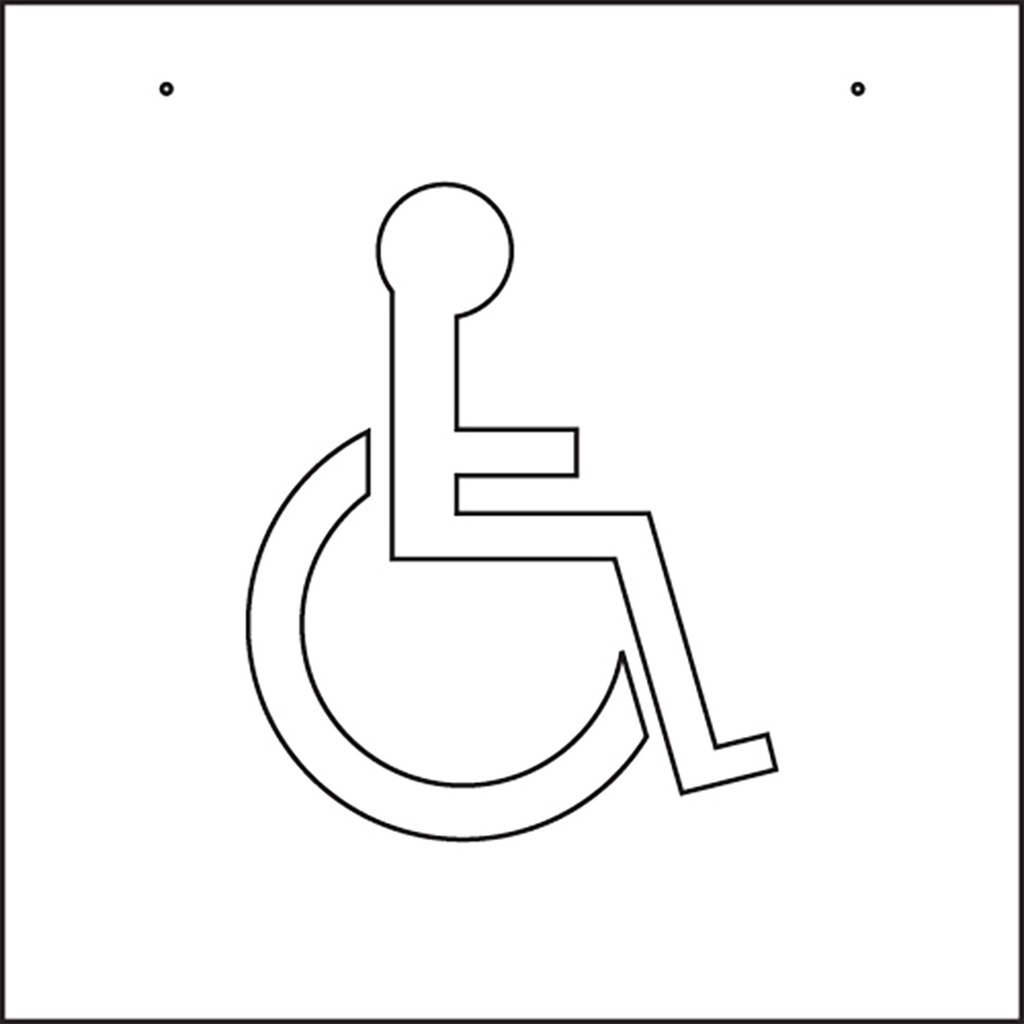 [MFA00060] 48INX48IN HANDICAP PKG STENCIL