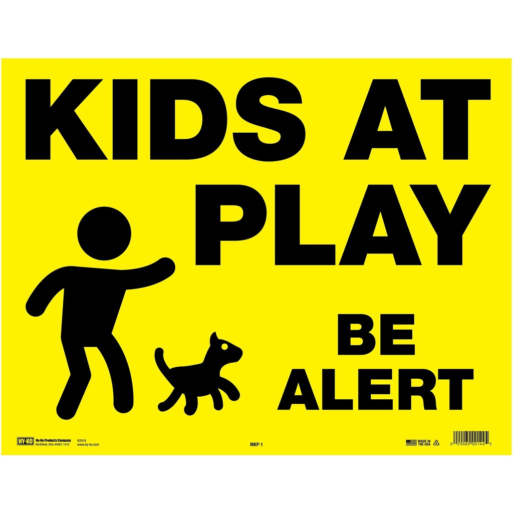 [MFA00144] KIDS AT PLAY BE ALERT