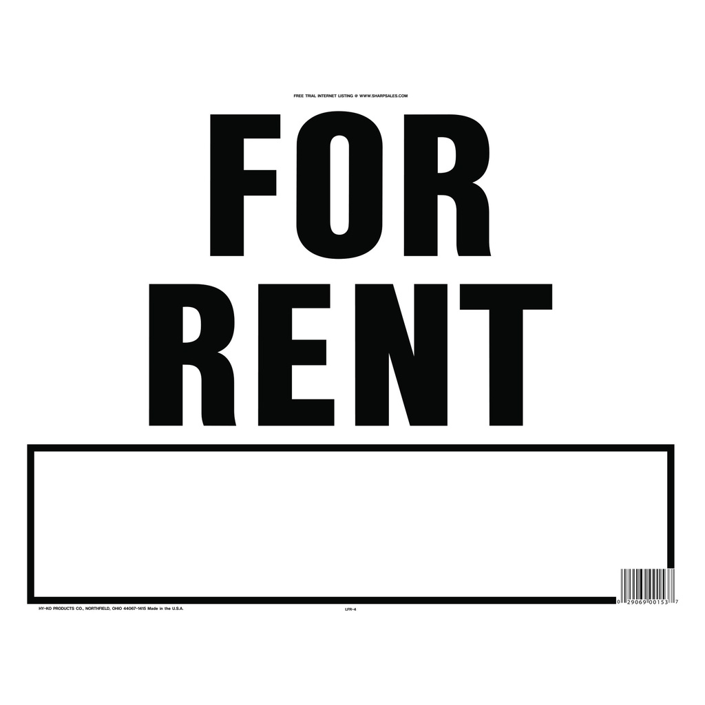 [MFA00153] FOR RENT