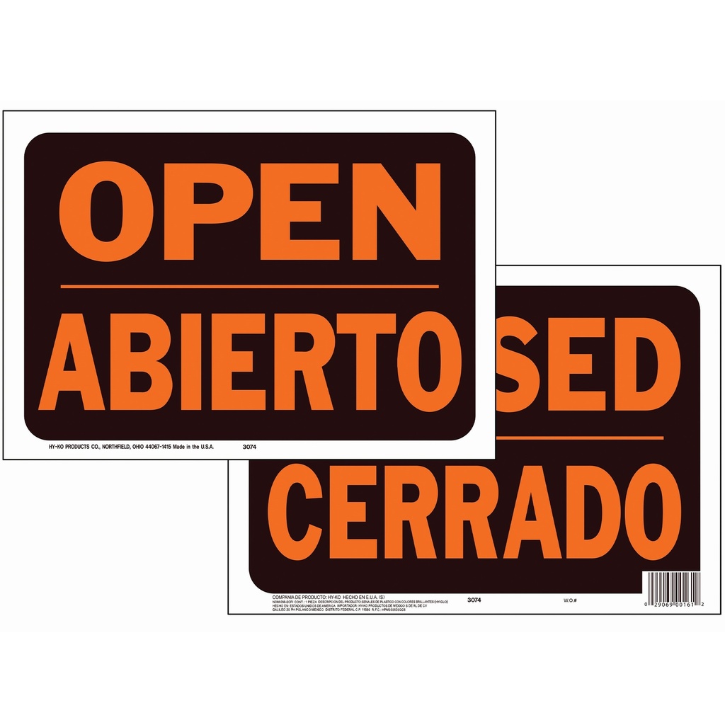 BI-LING OPEN-CLOSED/REVERSIBLE