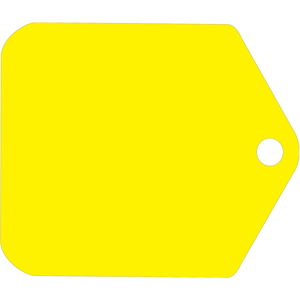 [MFA00164] YELLOW TAG SIGN BLANK