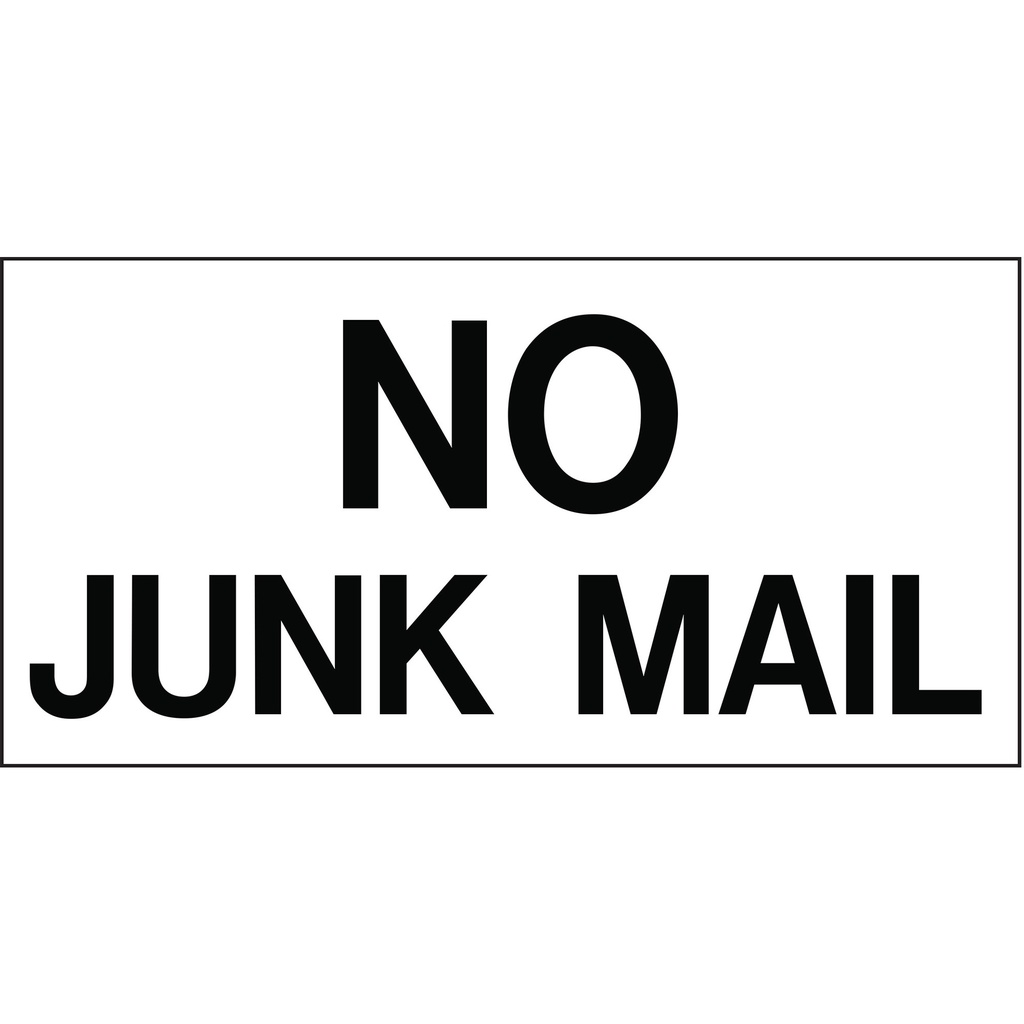 [MFA00182] NO JUNK MAIL