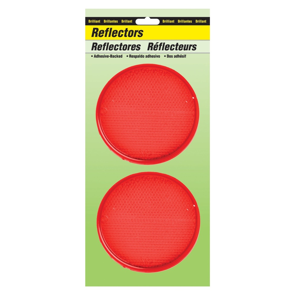 [MFA00204] 3.25IN CARDED RED REFLECTOR