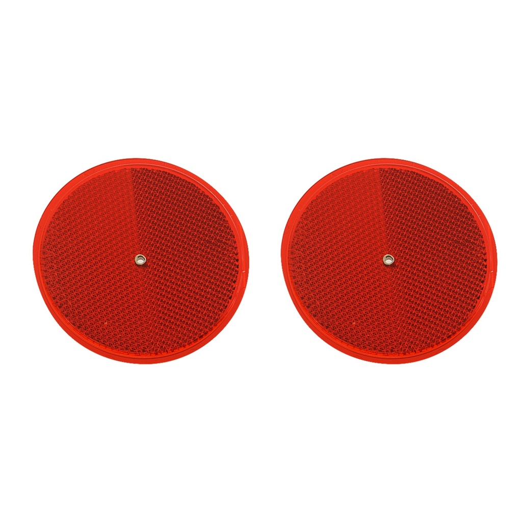 3.25IN CARDED RED REFLECTOR