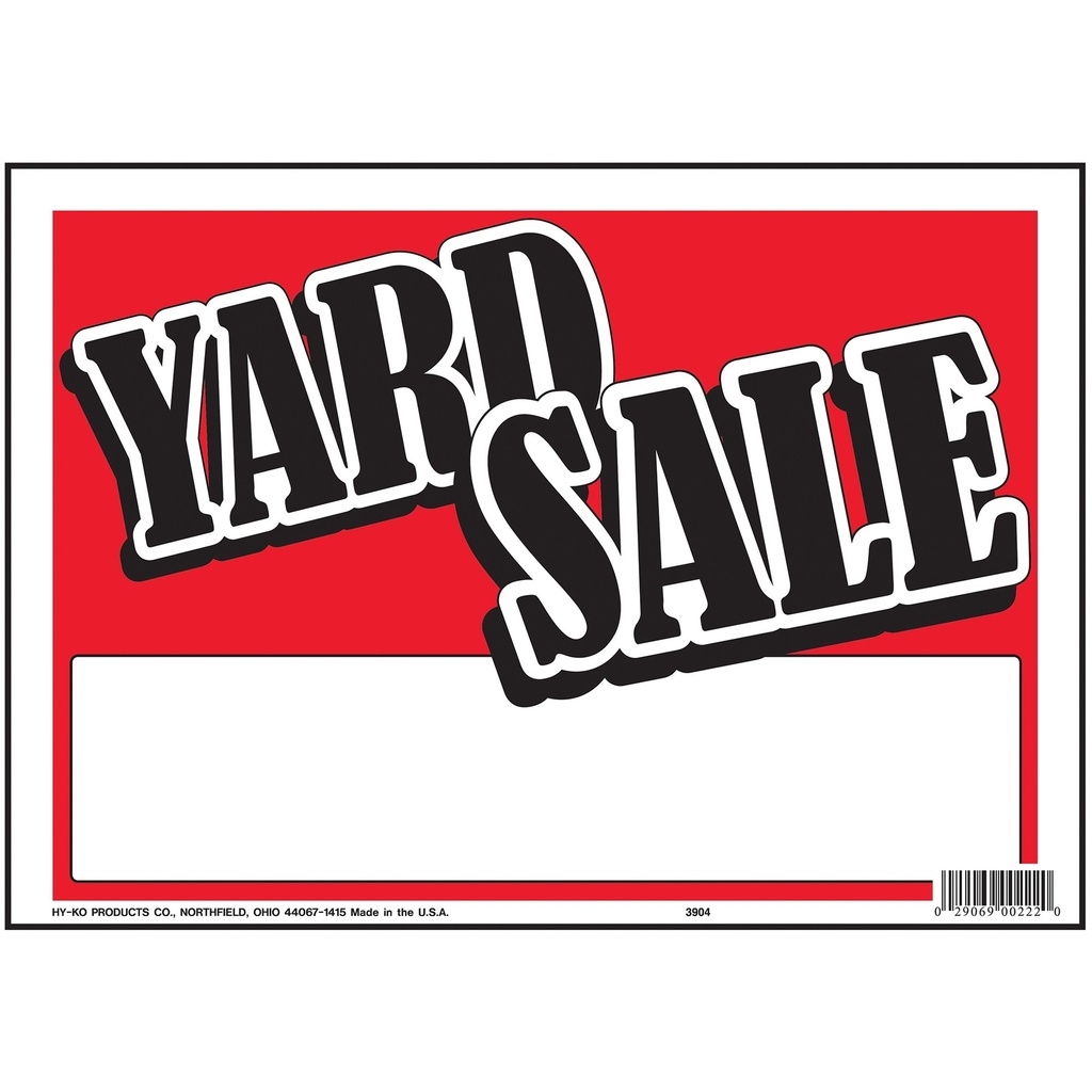 YARD SALE