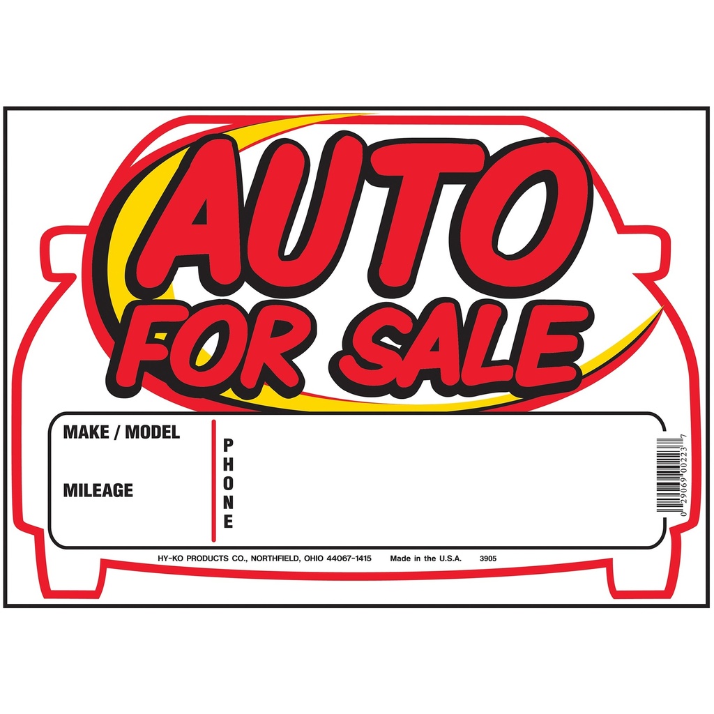 AUTO FOR SALE