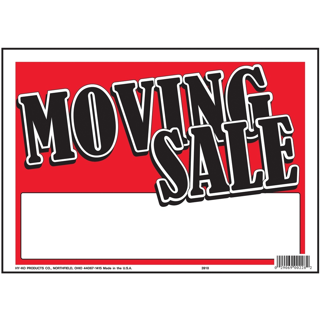 MOVING SALE
