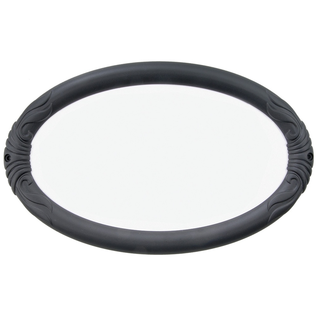 BLK PLASTIC OVAL ADDRESS PLATE