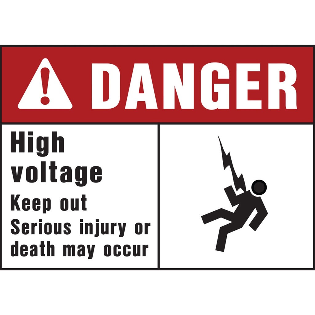 [MFA00401] DANGER HIGH VOLTAGE