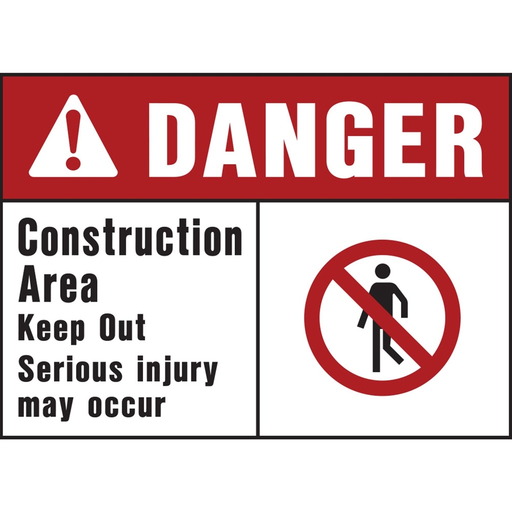 DANGER CONSTRUCTION AREA