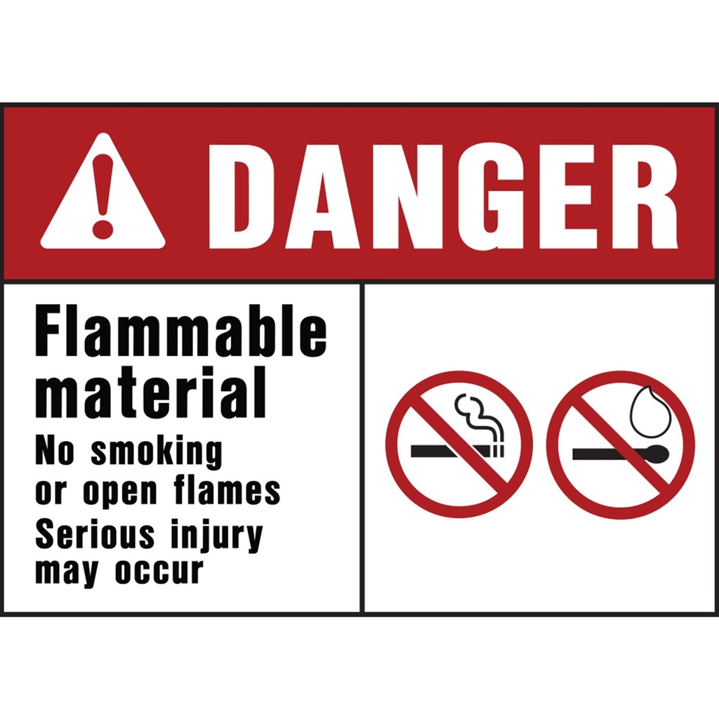 [MFA00409] DANGER FLAMMABLE MATERIAL
