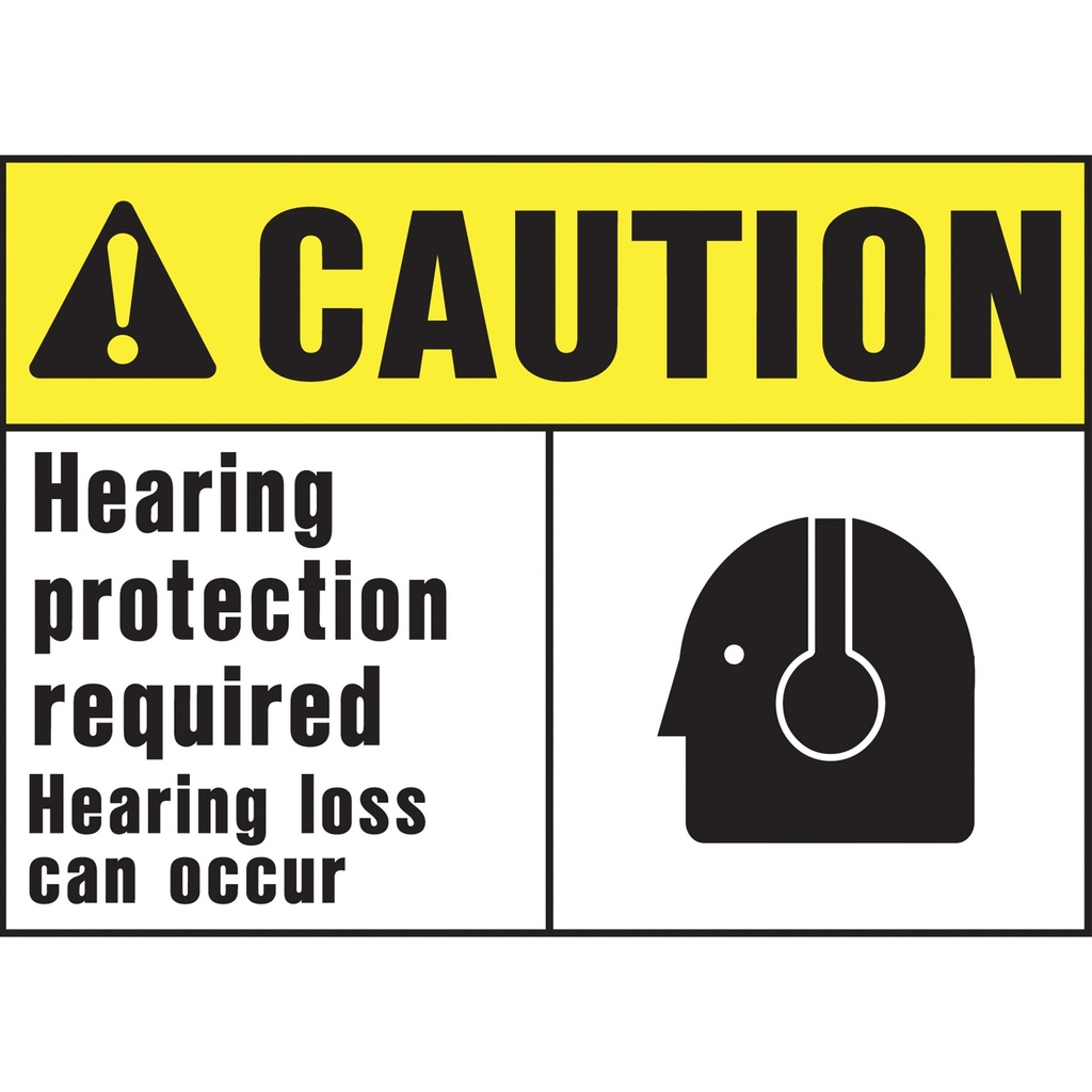 [MFA00421] CAUTION HEARING PROTCT RQUIRED