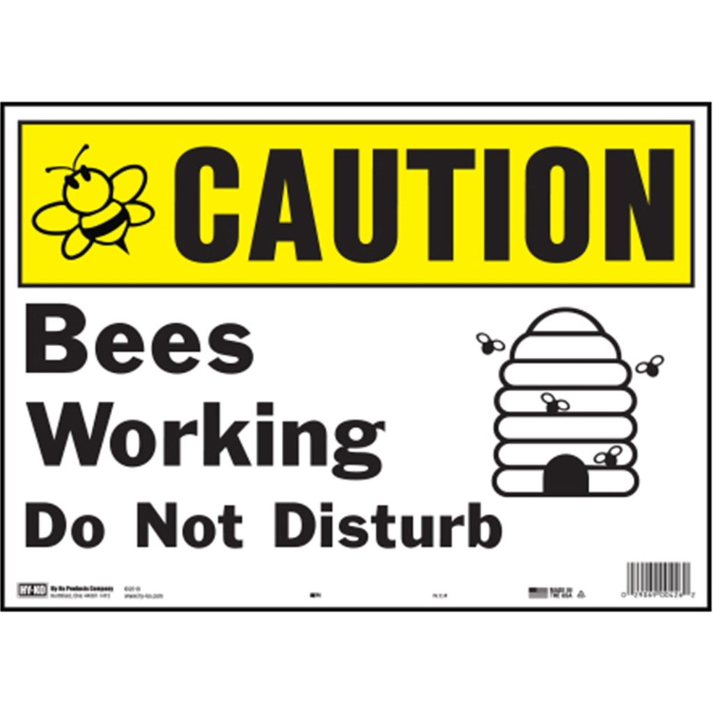 [MFA00426] CAUTION BEES WORKING