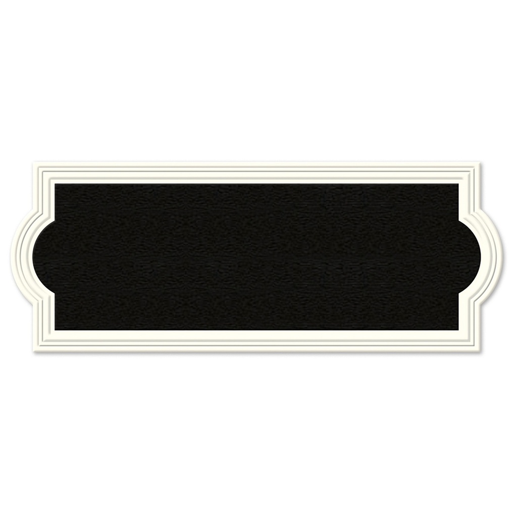OFF-WHITE RECT. ADDRESS PLAQUE