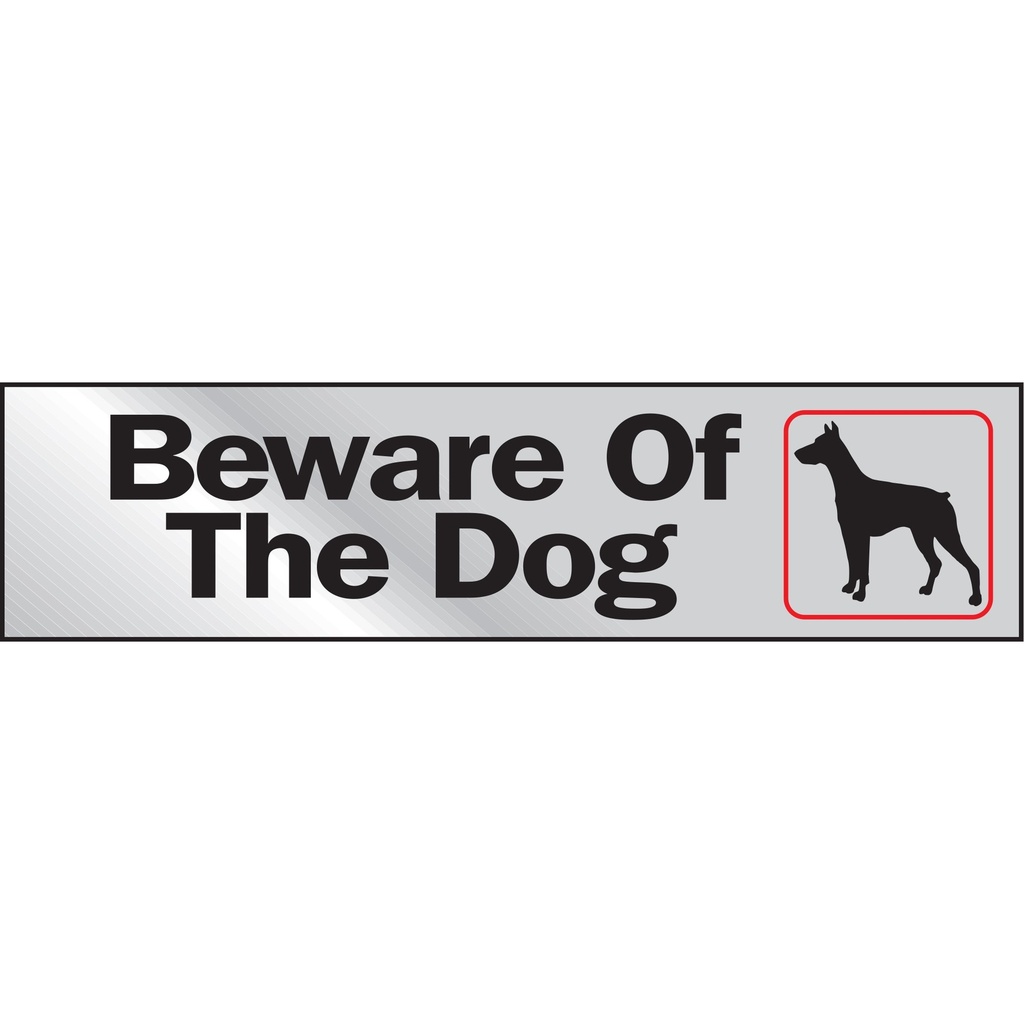 2X8 BEWARE OF THE DOG
