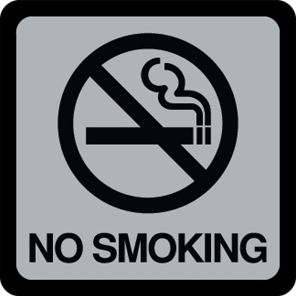 [MFA00492] 4.5X4.5IN NO SMOKING
