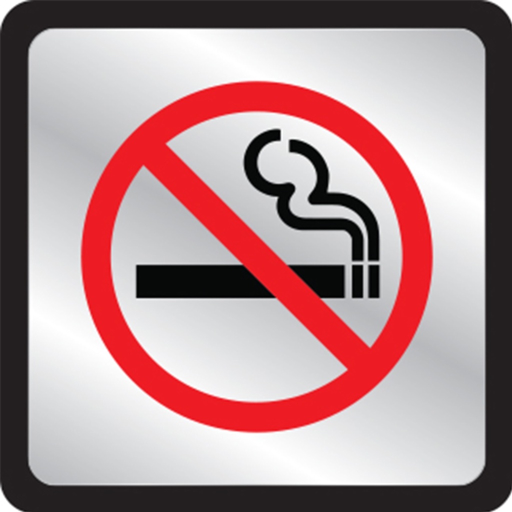 [MFA00495] NO SMOKING SYMBOL PLAQUE