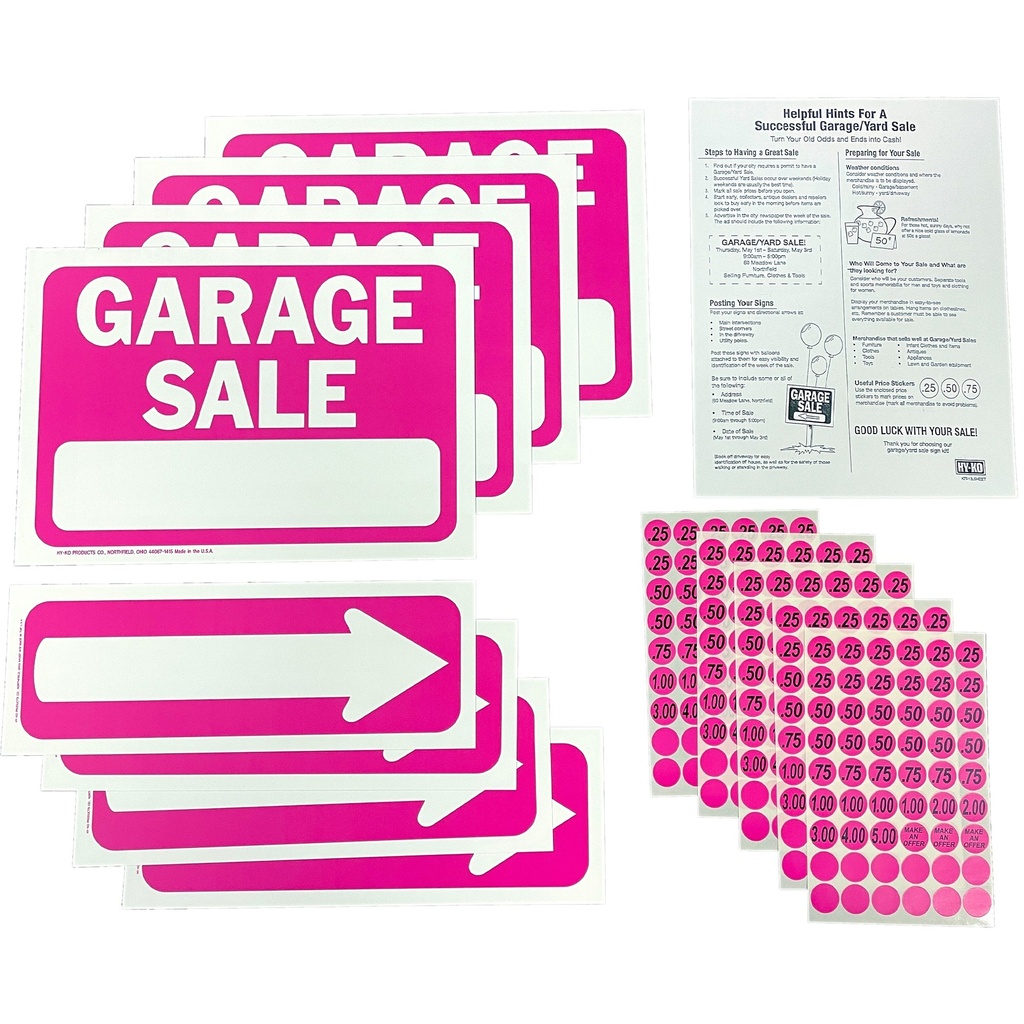 [MFA00512] GARAGE SALE SIGN KIT