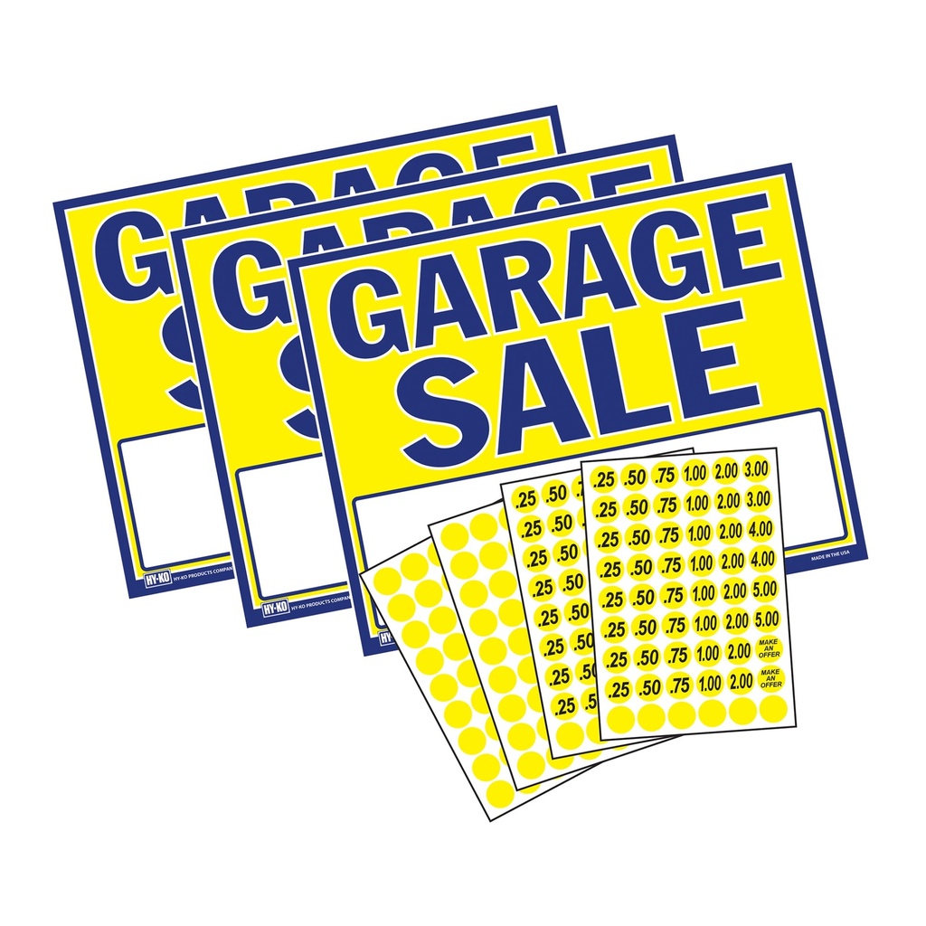 [MFA00517] GARAGE SALE SIGN KIT
