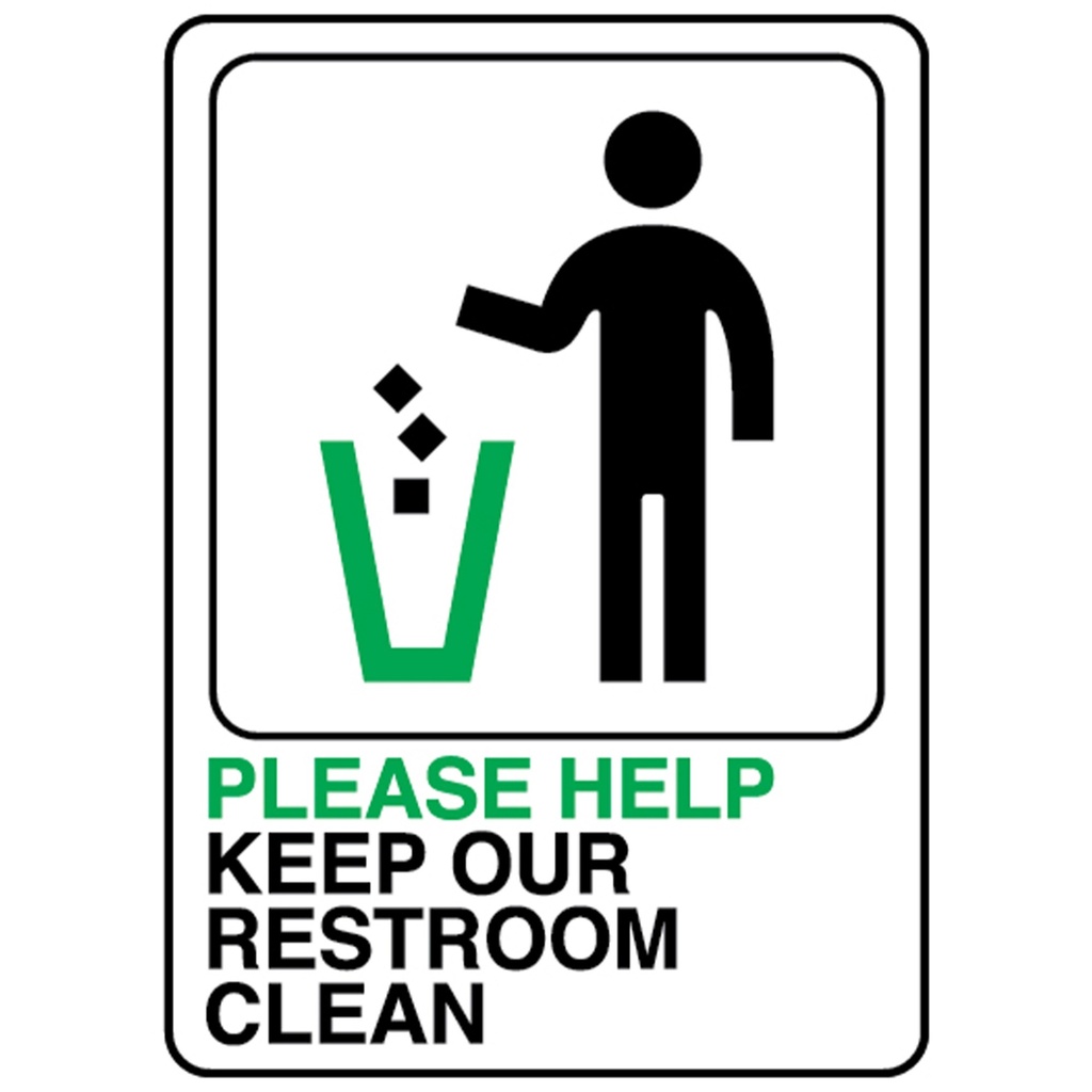 [MFA02003] PLEASE HELP KEEP RSTROOM CLEAN
