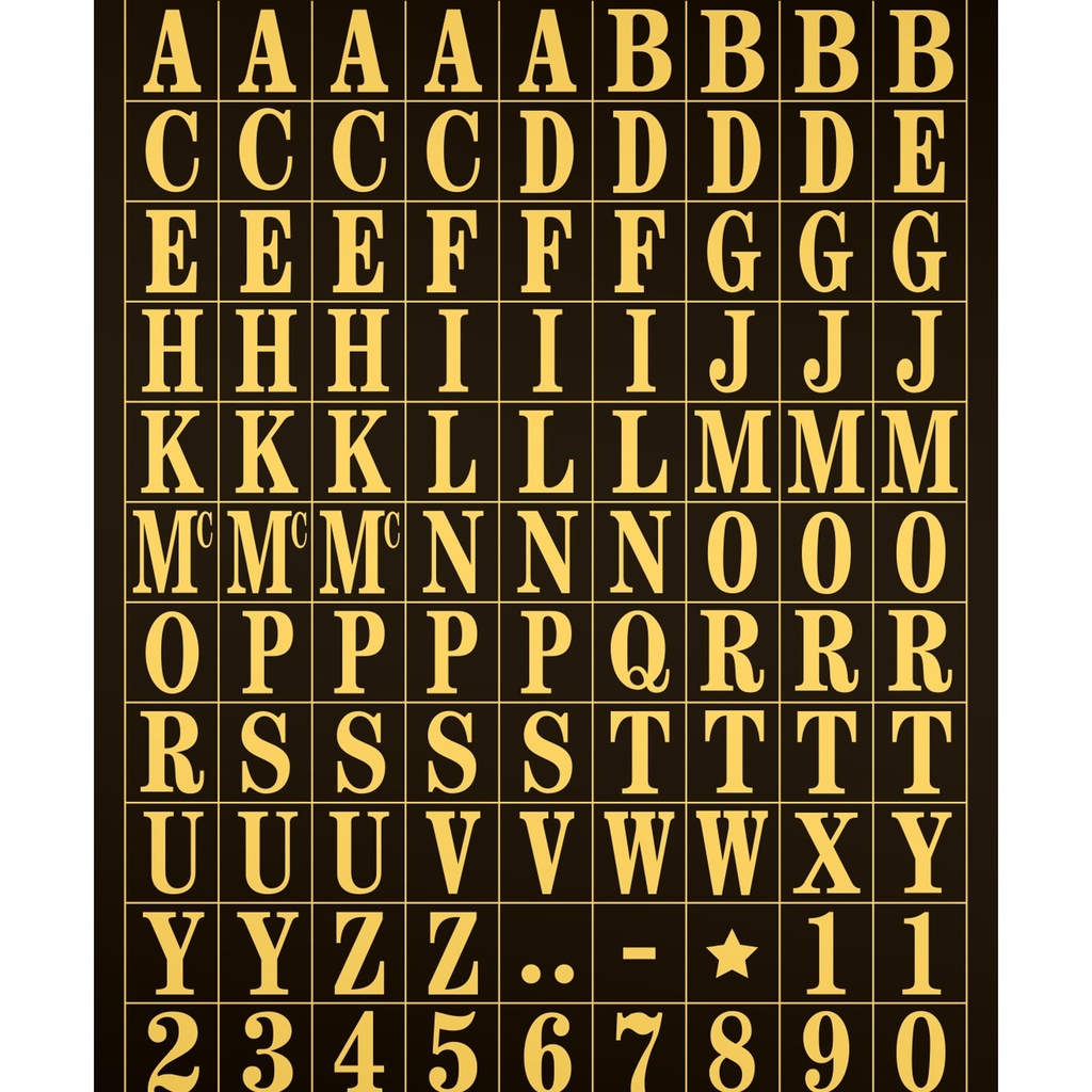 3/8IN BLK/GOLD MONOGRAM