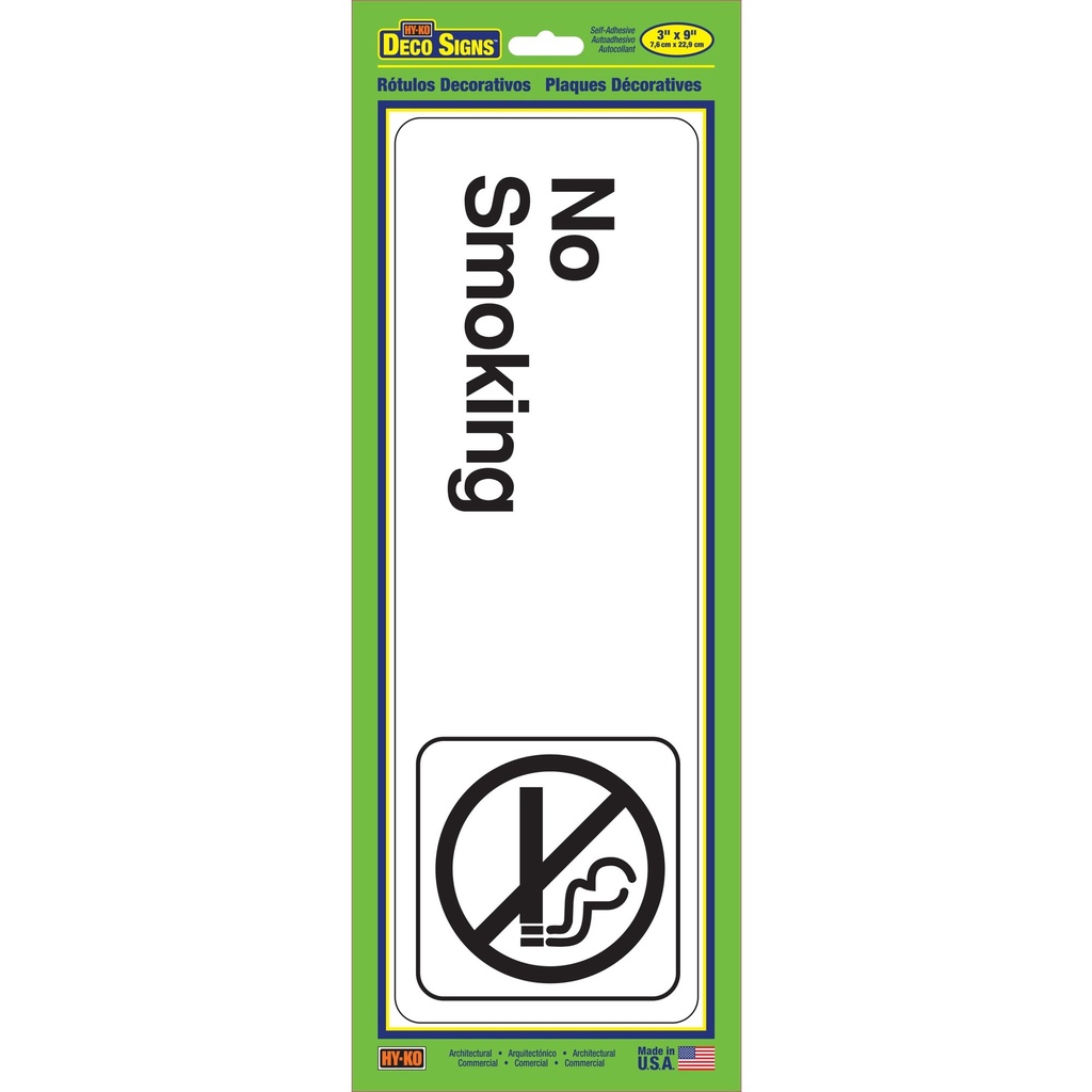 [MFA02057] NO SMOKING