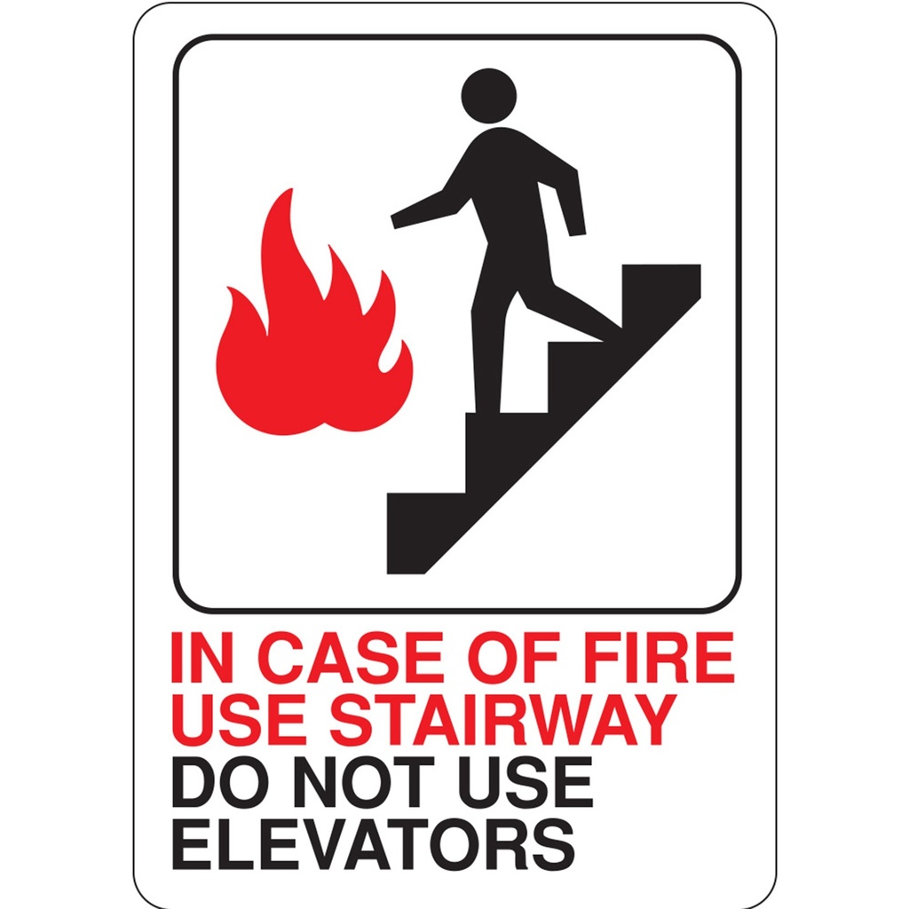 [MFA02073] IN CASE OF FIRE USE STAIRWAY