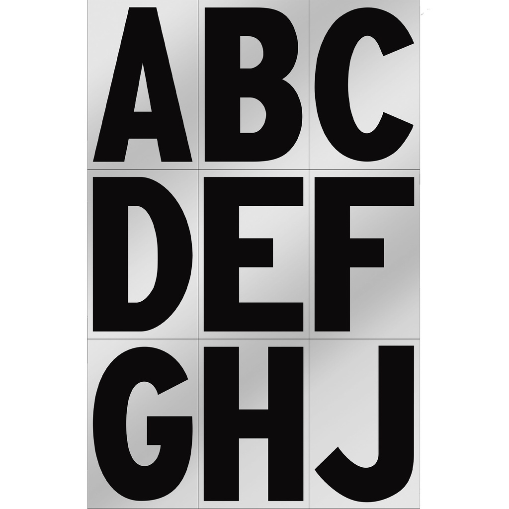 3IN REFLECTIVE PKGD LETTERS