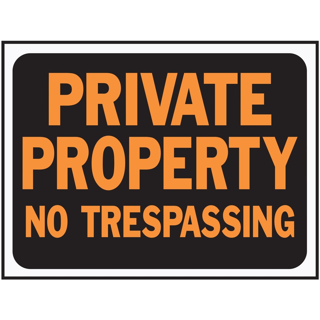 [MFA03025] PRIVATE PROPERTY-NO TRESPASS