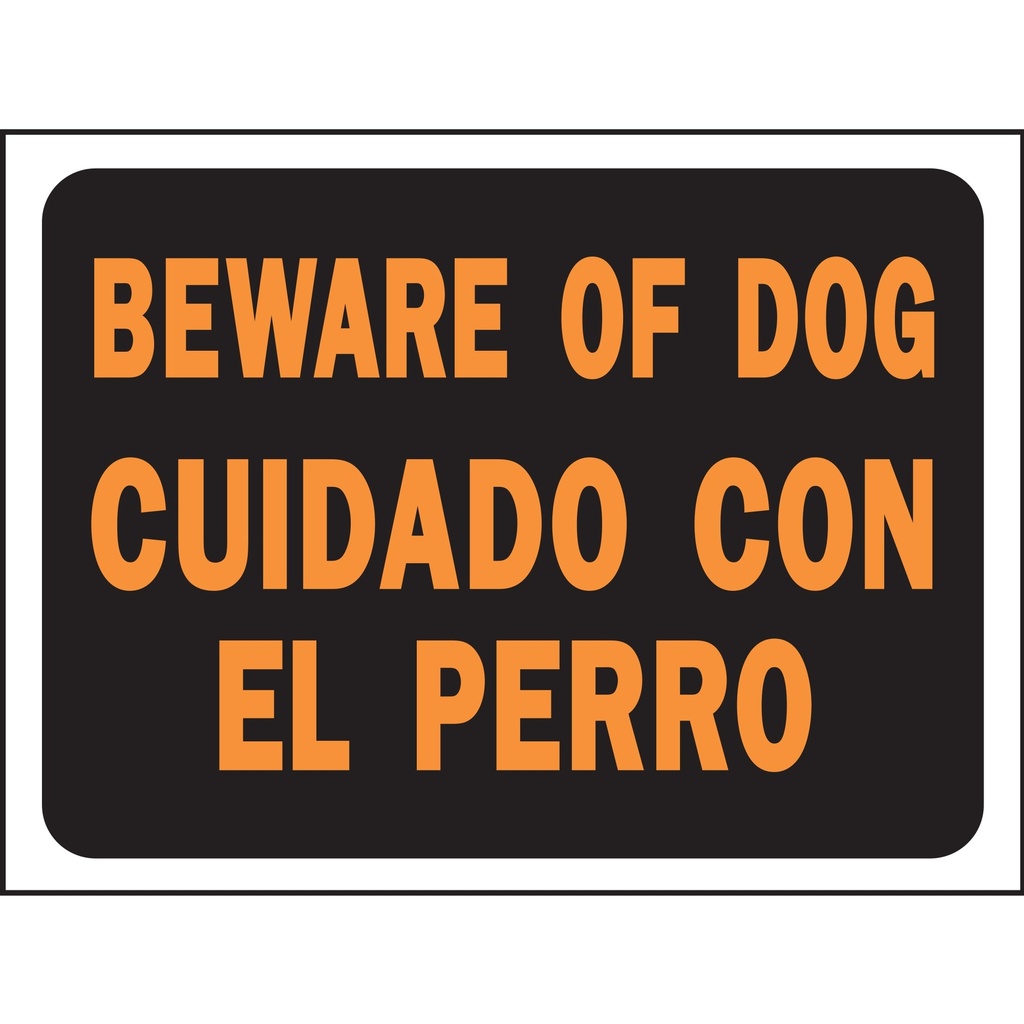 [MFA03060] BI-LING BEWARE OF DOG