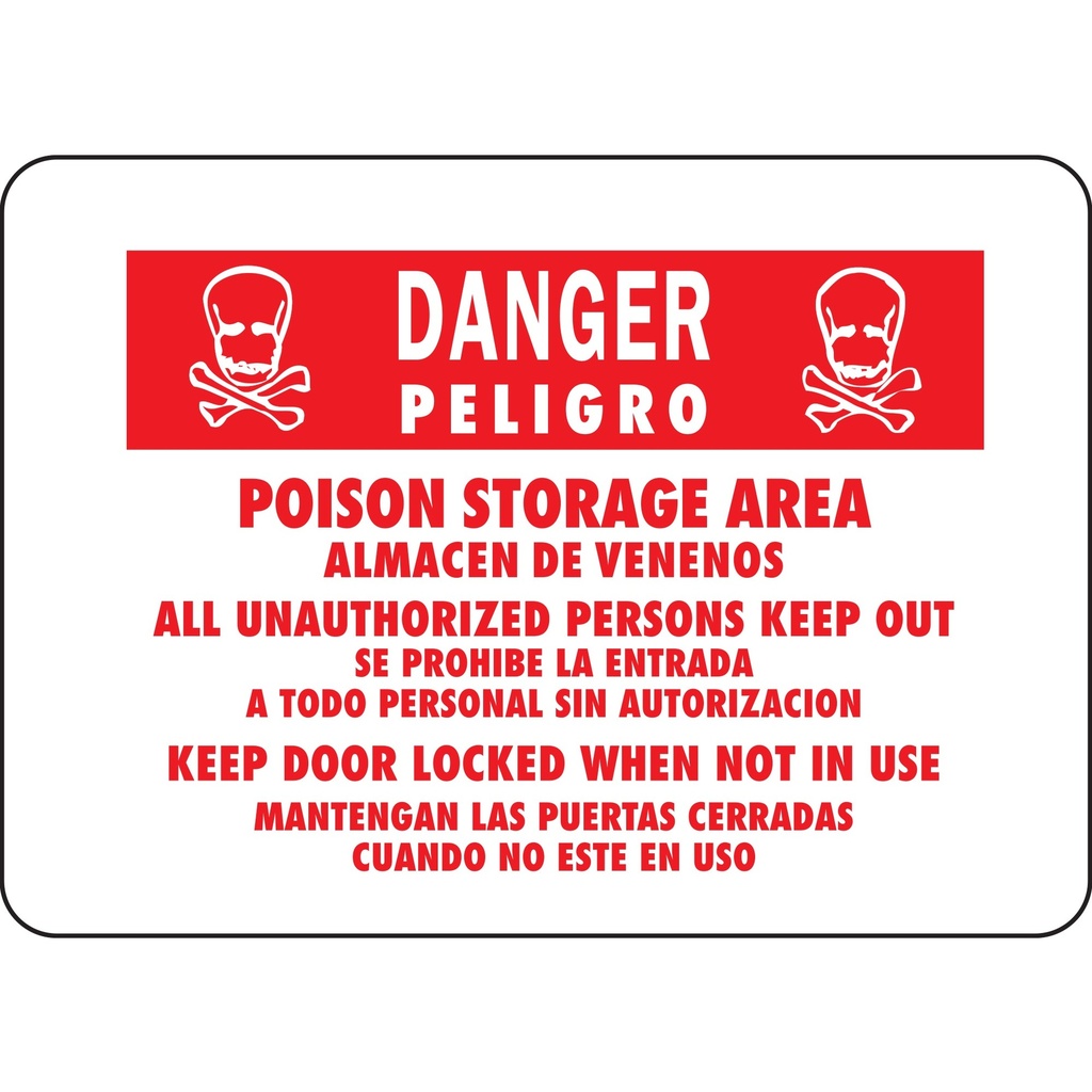 DANGER POISON STORAGE (BILING)