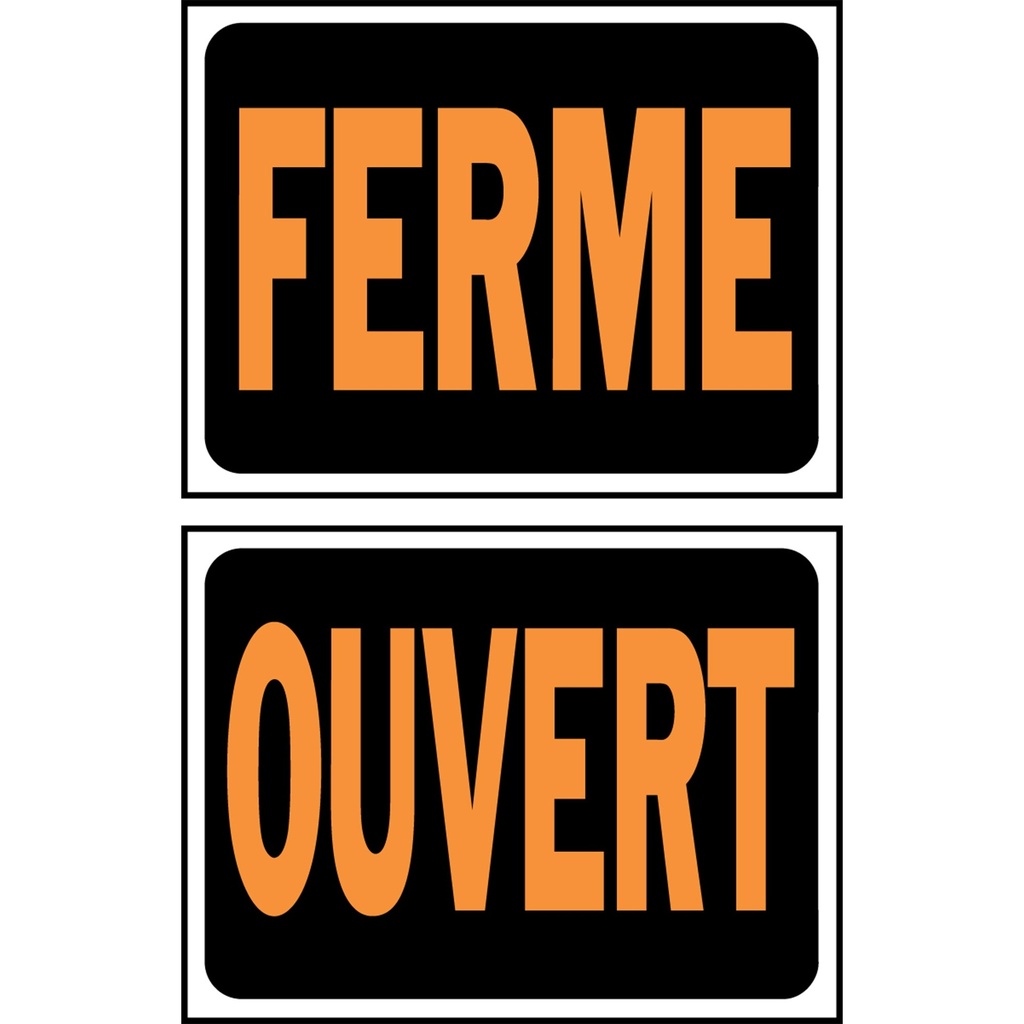 OUVERT/FERME
