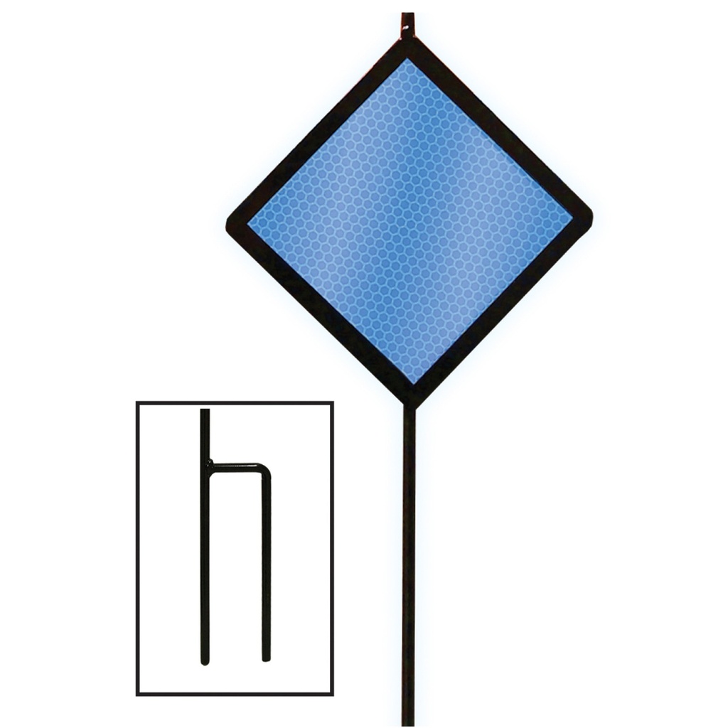 [MFA10111] 48IN BLUE DIAMOND ROAD MARKER